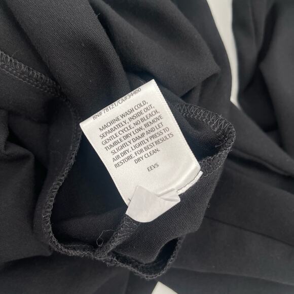 EILEEN FISHER Pull On Pants Black Size Medium Stretch Basic Classic Business - Picture 9 of 9